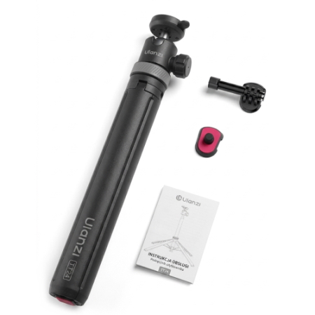 Ulanzi TT24 (S044A) - selfie stick i mini statyw 2w1, z szybkozłączką CKA  - zawartość zestawu